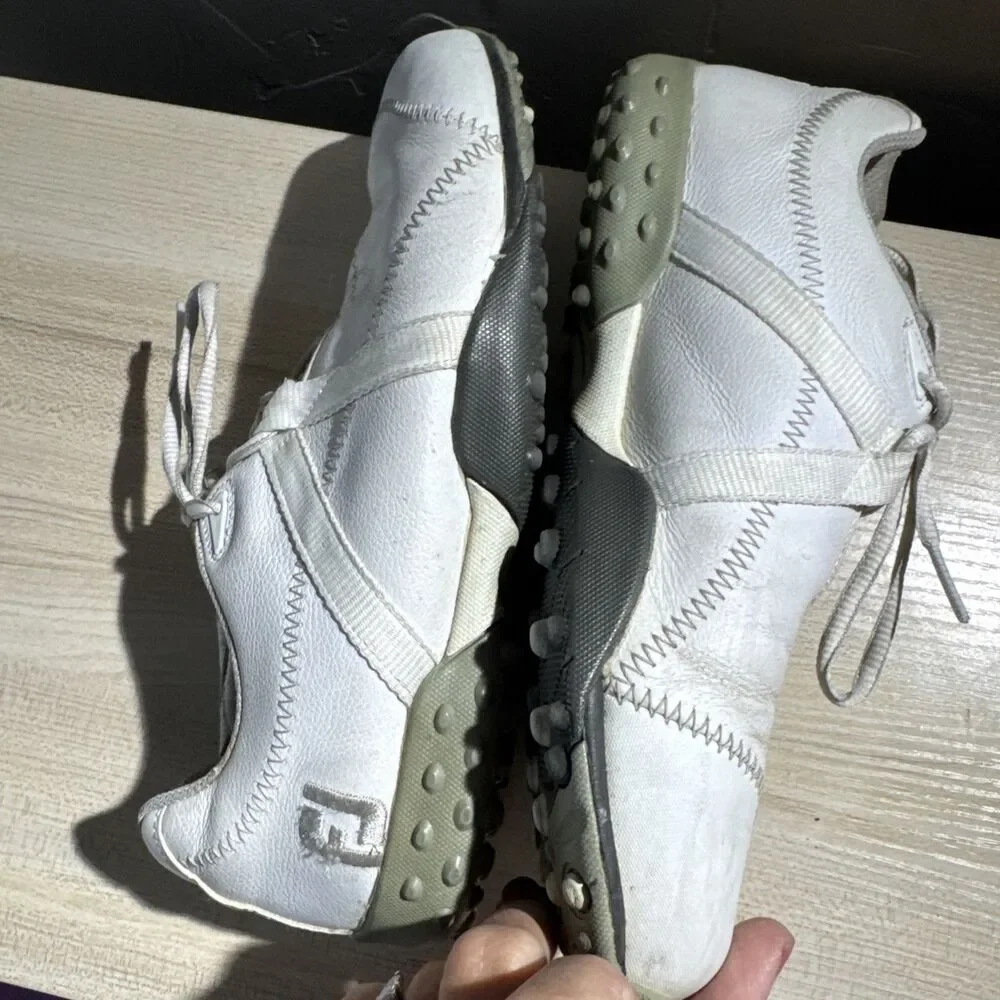 FootJoy Shoes Mens 8M M-Project Golf Sneaker White Lace Up Low Top Comfort 95608